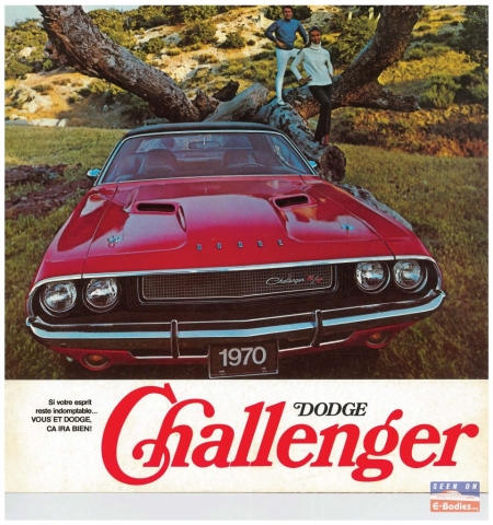 E-Body Brochure 1970 Dodge Challenger Brochure French Canadian Canada ...